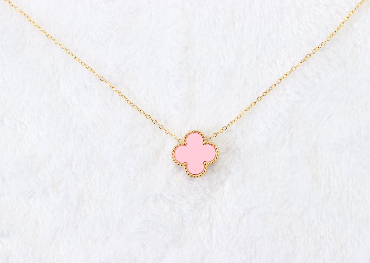 Lucky Clover Necklace, 18K Gold Plated - VCA Inspired Design
