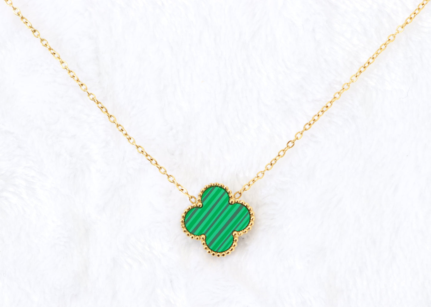 Lucky Clover Necklace, 18K Gold Plated - VCA Inspired Design