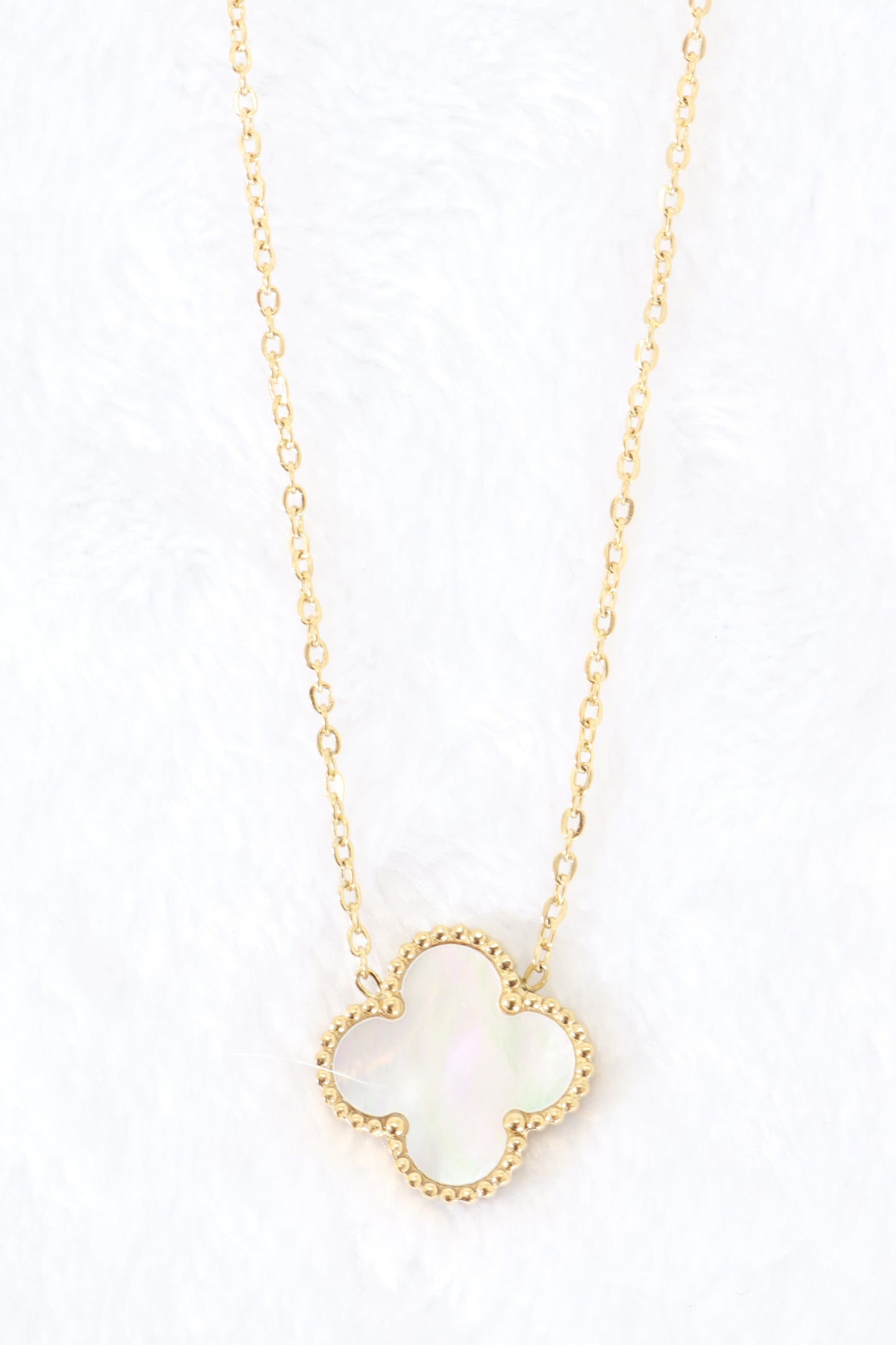 Designer Inspired Clover Necklace - Gold